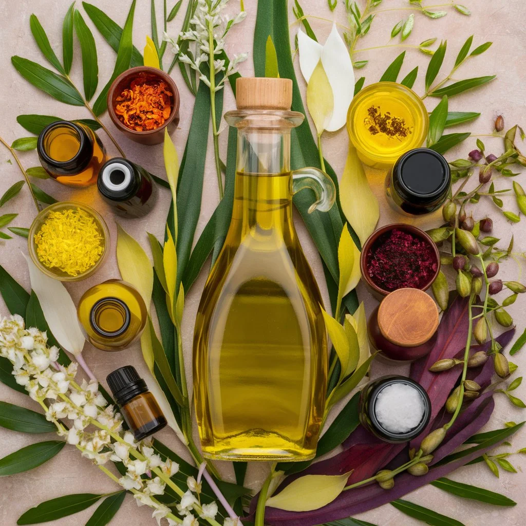 Olive Oil and Essential Oils Blend